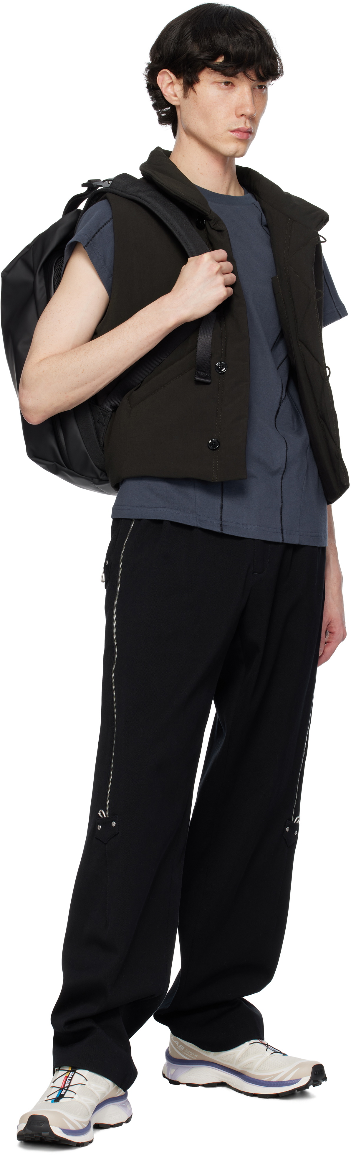 Côte&Ciel Black Saru Obsidian Backpack