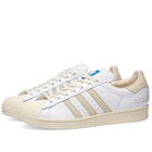 Adidas Men's Superstar Sneakers in Cream White/Bluebird