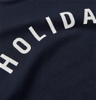 Holiday Boileau - Slim-Fit Logo-Print Cotton-Jersey T-Shirt - Blue