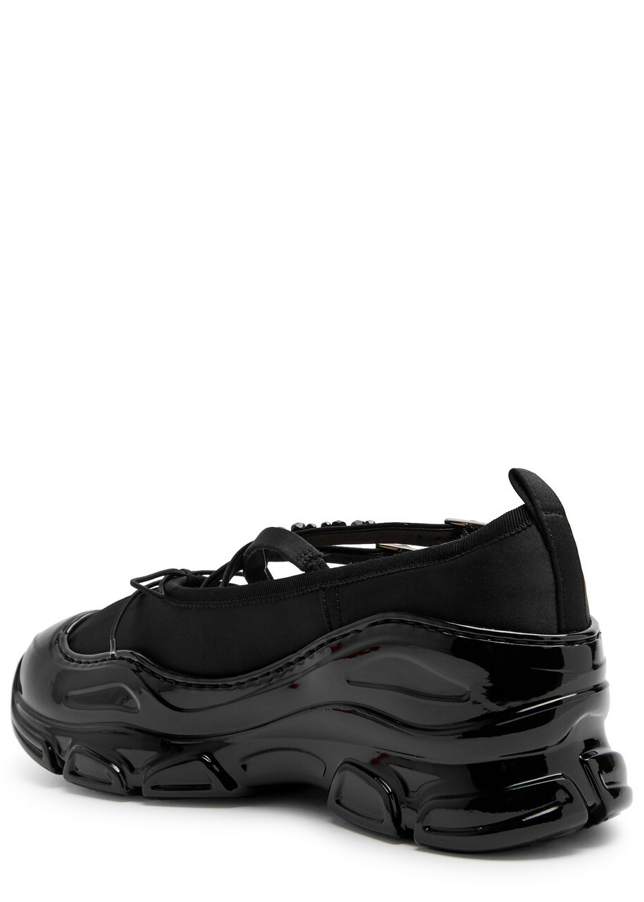Simone Rocha Embellished Satin Sneakers Black Simone Rocha