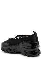 Simone Rocha Embellished Satin Sneakers Black