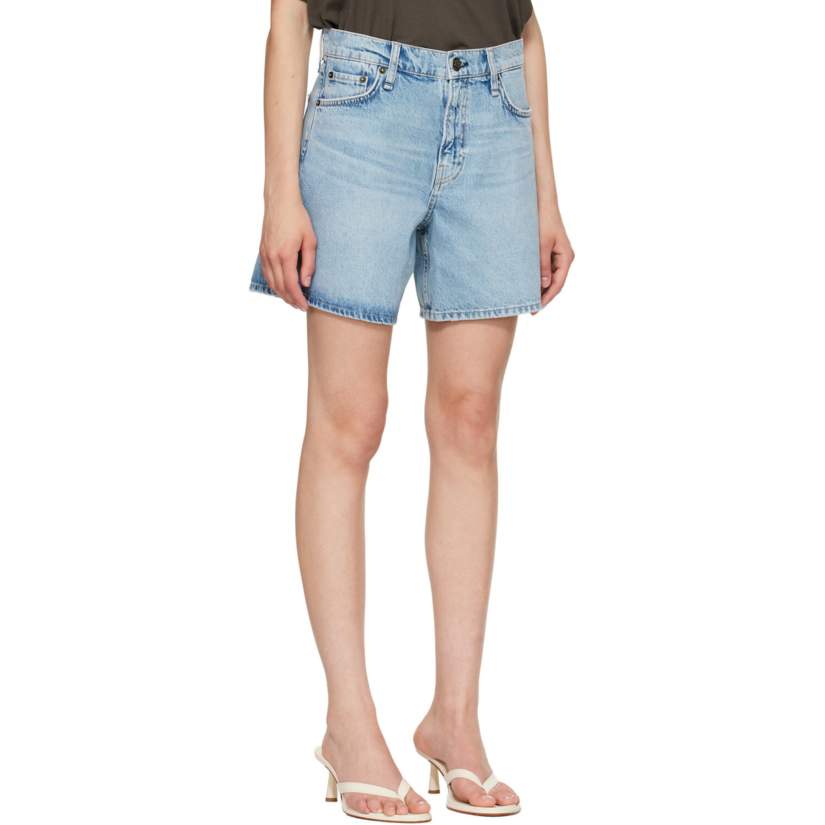 rag & bone Blue Kaia Denim Shorts