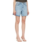 rag & bone Blue Kaia Denim Shorts
