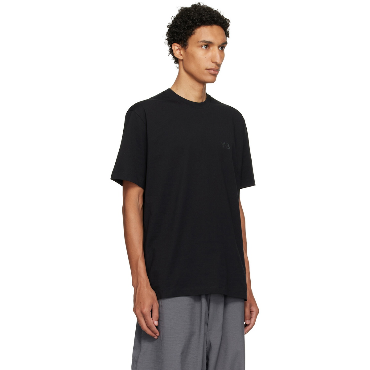 Y-3 Black Regular Short Sleeve T-shirt