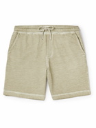 Mr P. - Cold-Dyed Organic Cotton-Jersey Drawstring Shorts - Gray