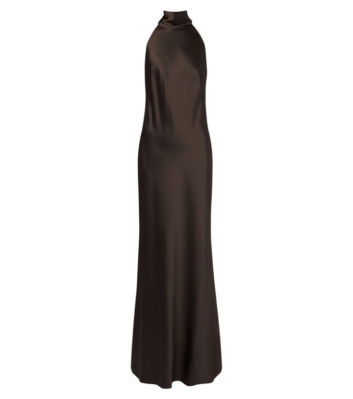 Photo: Ralph Lauren Collection Chilton halterneck satin gown