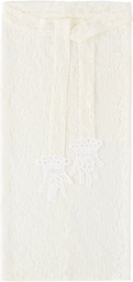 Gohar World White Embroidered Lace Hands Apron