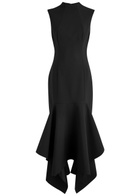 Solace London Trinity Crepe Midi Dress Black