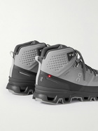 ON - Cloudrock 2 Waterproof Rubber-Trimmed Mesh Hiking Boots - Gray