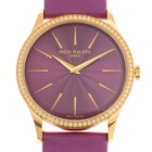 Patek Philippe Calatrava Automatic Diamond Purple Dial Ladies Watch 4997-200R-001