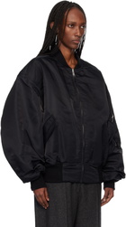 Entire Studios Black Broad Bomber Jacket