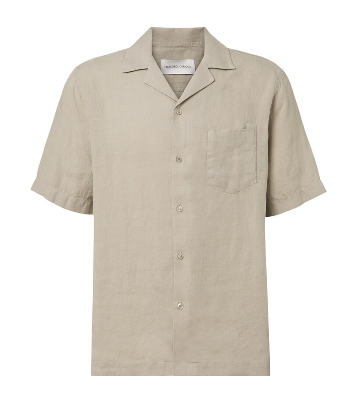 Photo: Frescobol Carioca Angelo linen bowling shirt