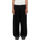 Y-3 Black Velvet Corduory Track Pants