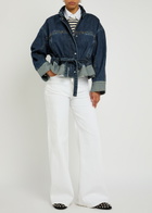 3.1 Phillip Lim Boxy Tie-waist Denim Jacket Indigo