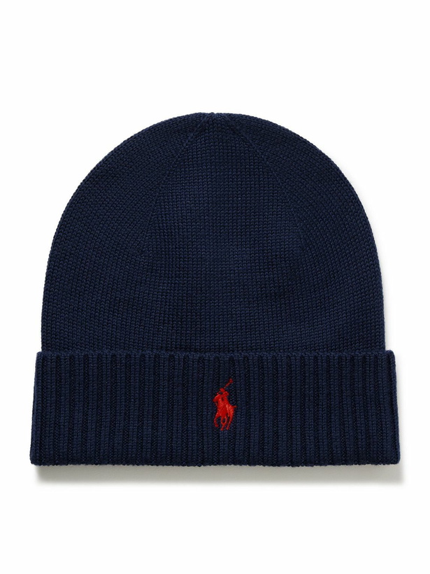 Photo: Polo Ralph Lauren - Logo-Embroidered Wool Beanie