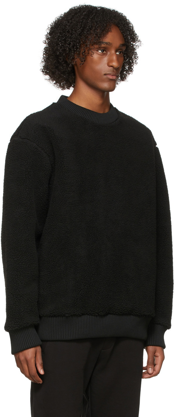 Hugo Black Sherpa Fleece Deddy Sweatshirt Hugo Boss