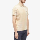 Polo Ralph Lauren Men's Stripe Polo Shirt in Sand Dune/White