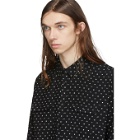 Saint Laurent Black Jacquard Guillemets Shirt