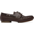 A.P.C. Brown Camille Boat Shoes