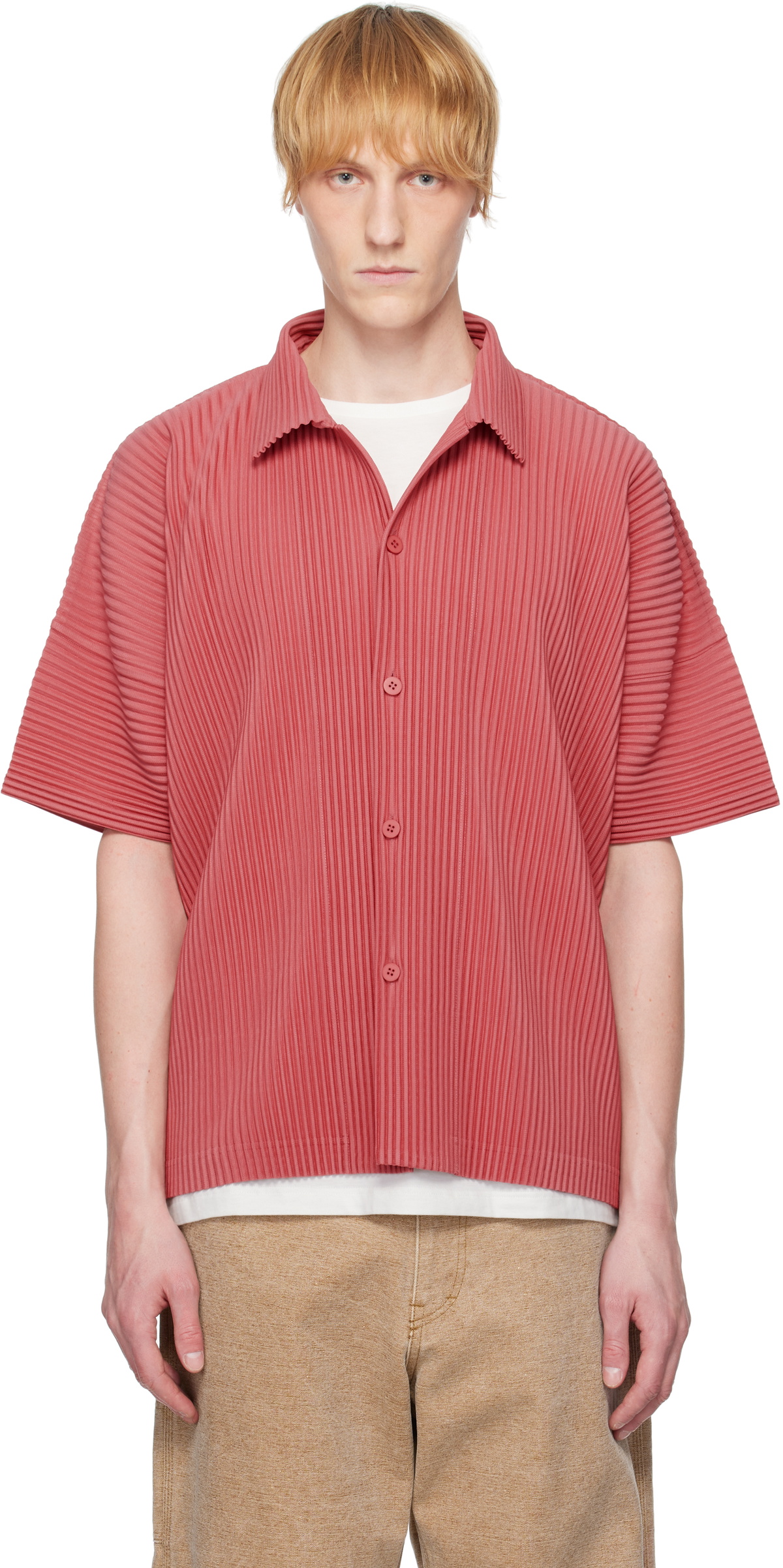 MC APRIL Shirt Dusky Red – ISSEY MIYAKE EU