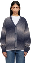 Études Navy Alpaca Cardigan
