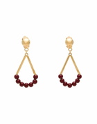 Marni Womens Earrings Burgundy