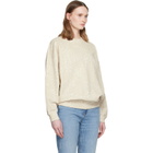 ANINE BING Beige 'Anine Bing' Miles Sweatshirt