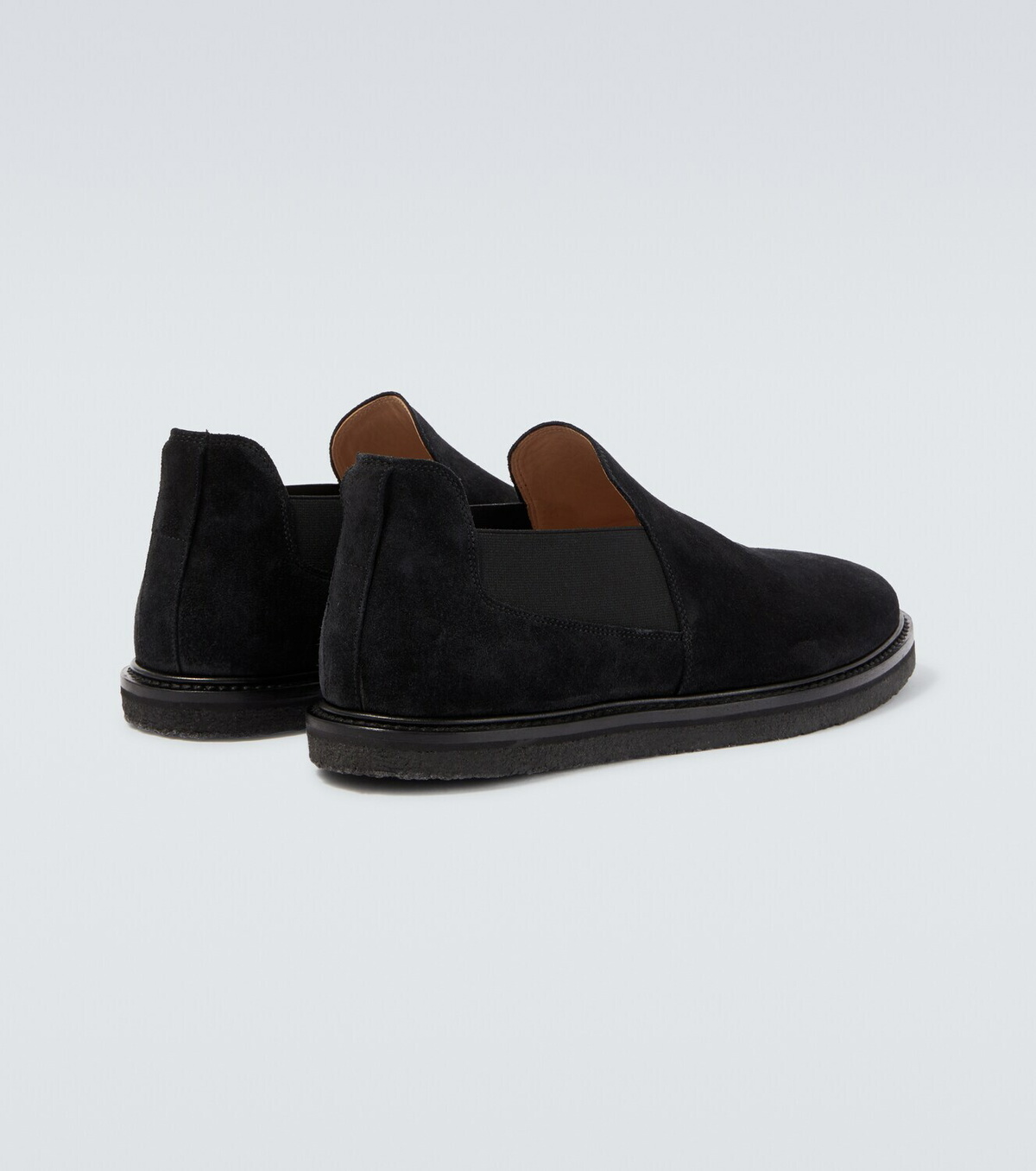 The Row Parker suede slip-on shoes