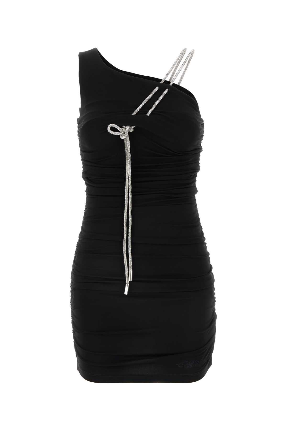 ワンピース Off-White Sec Skin Draped Mini Dress Ls Black - Bl Off-White Sec Skin Draped Mini Dress Ls Black - Bl Off-White