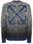 OFF-WHITE Degradé Arrow Mohair Blend Knit Sweater