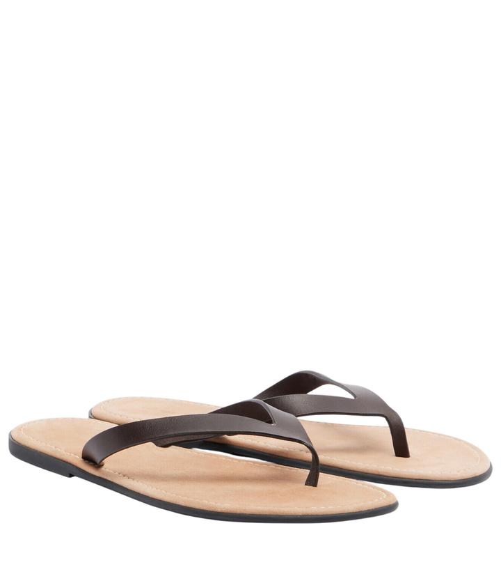 Photo: The Row Beach leather thong sandals