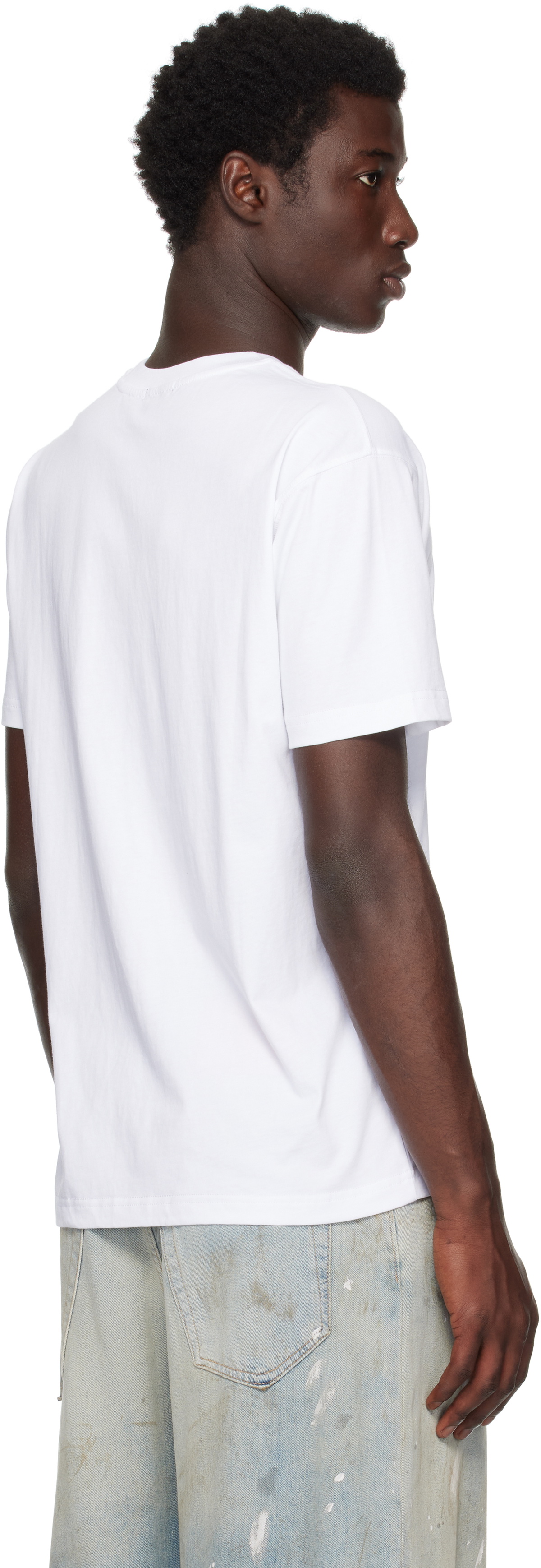 DIME ホワイト Classic Fuzzy Tシャツ Dime White Classic Fuzzy T-Shirt Dime