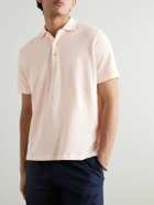 Boglioli - Cotton and Linen-Blend Polo Shirt - Orange