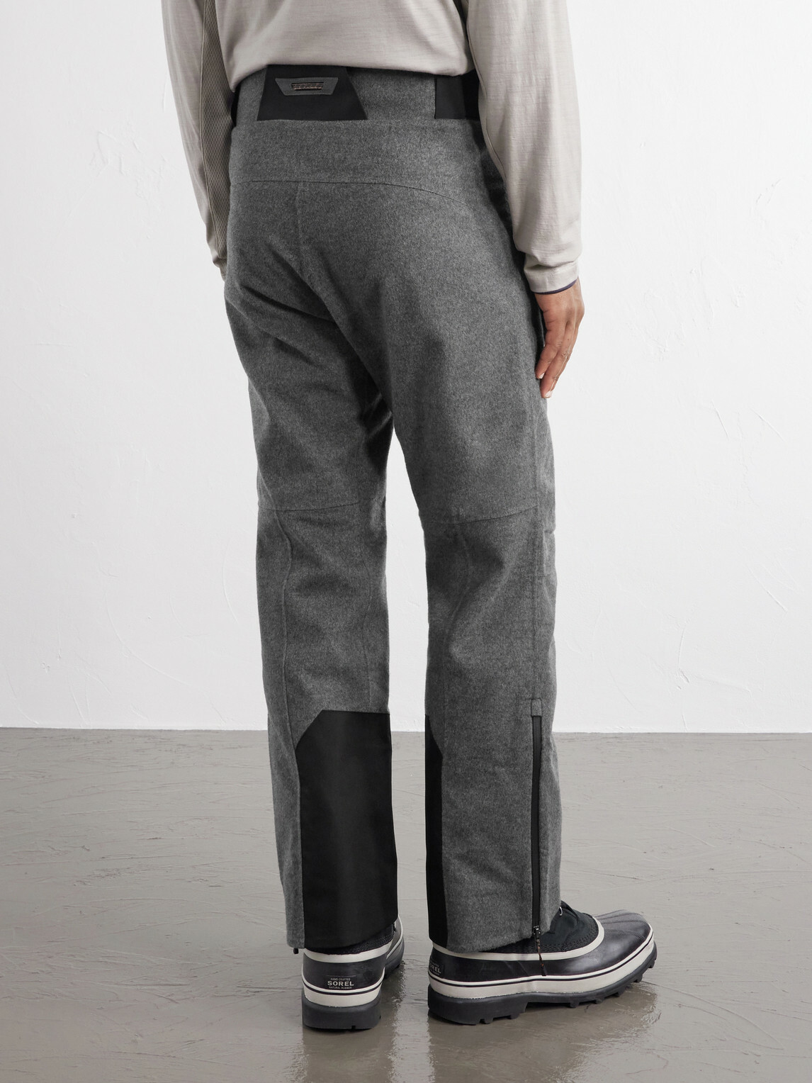 SEASE - Indren Layered Cashmere Padded Ski Pants - Gray