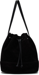 Nothing Written Black Suede Bucket Bag