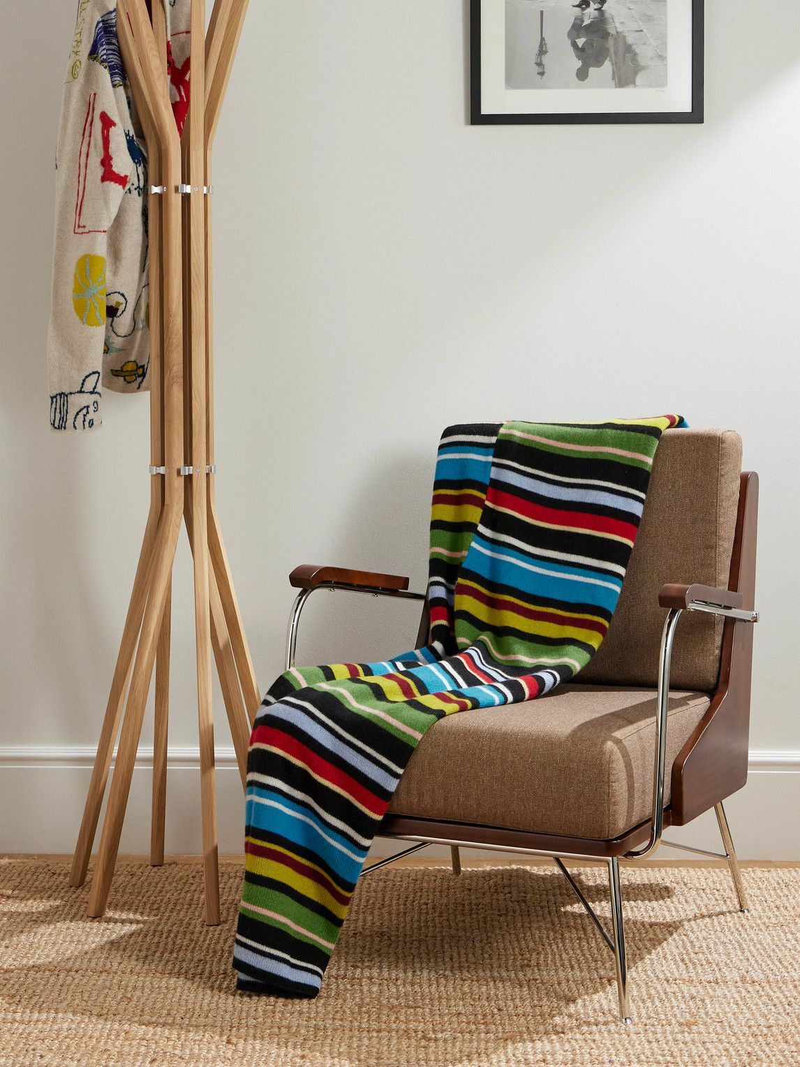 The Elder Statesman - Racing Striped Cashmere Blanket
