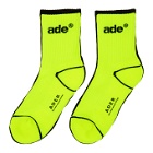 ADER error Black and Yellow Ade Sewing Socks