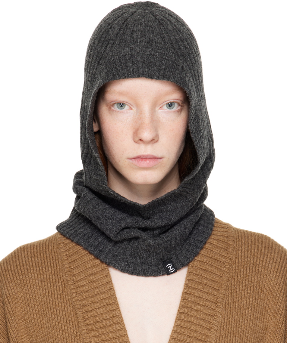 HOPE Gray Merino Wool Balaclava HOPE