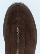 The Row Suede Zipped Boots