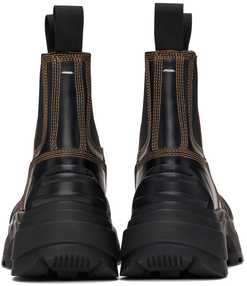 Maison Margiela Black Chunky Chelsea Boots