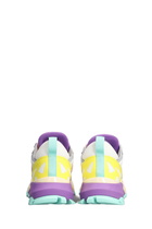 Philippe Model Rocx Low Sneakers In White Leather And Fabric