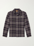 Human Made - Camp-Collar Checked Cotton-Flannel Shirt - Gray