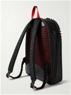 Christian Louboutin - Backparis Spiked Rubber-Trimmed Mesh Backpack