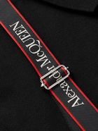 Alexander McQueen - Harness-Detailed Cotton-Piqué Polo Shirt - Black