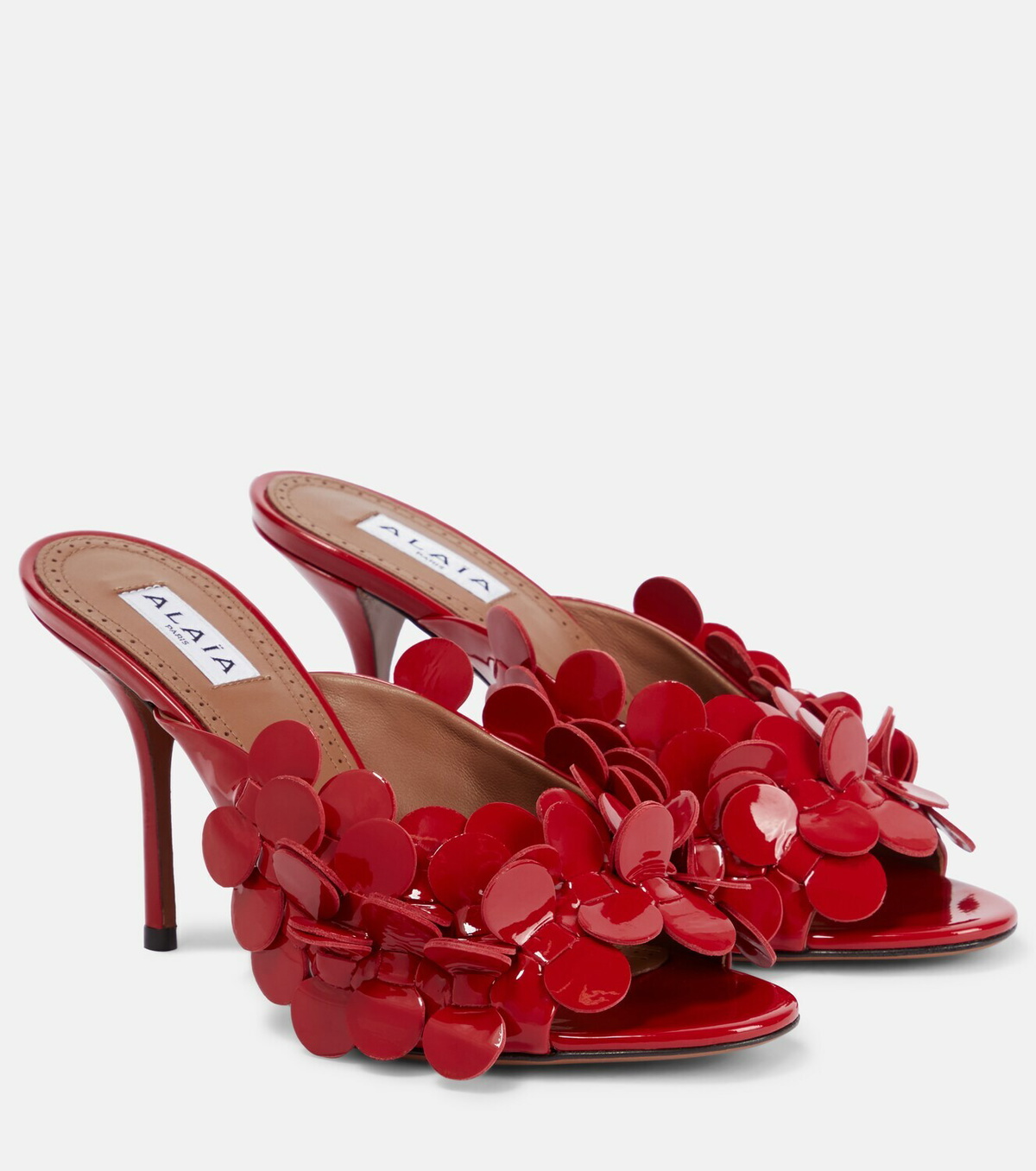【Alaia】 Confettiレザーミュール Alaïa Confetti leather mules ALAÏA
