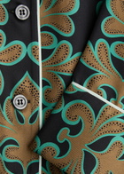 LA Double J Pajama Printed Silk-satin Shirt Multicoloured
