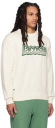 Lacoste Off-White Logo Sweatshirt