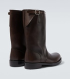 Dries Van Noten Leather biker boots