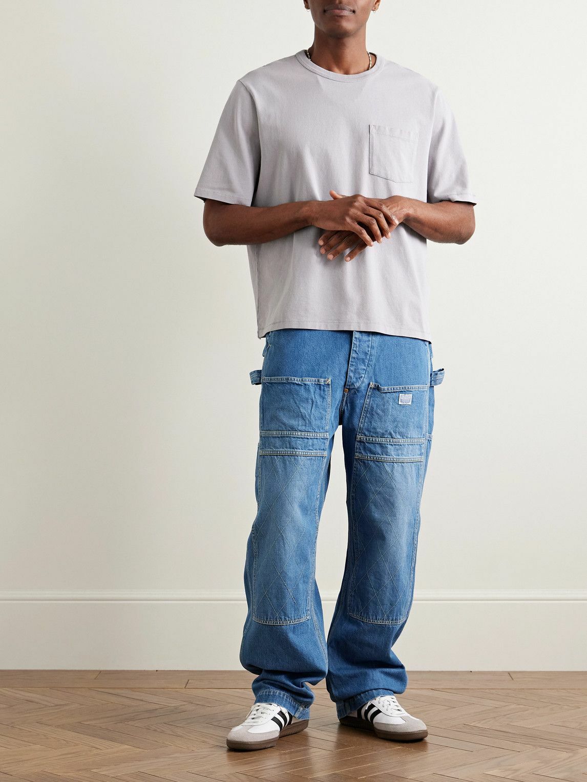 Corridor - Garment-Dyed Cotton-Jersey T-Shirt - Gray
