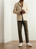 Massimo Alba - Ionio2 Straight-Leg Pleated Cotton Trousers - Brown